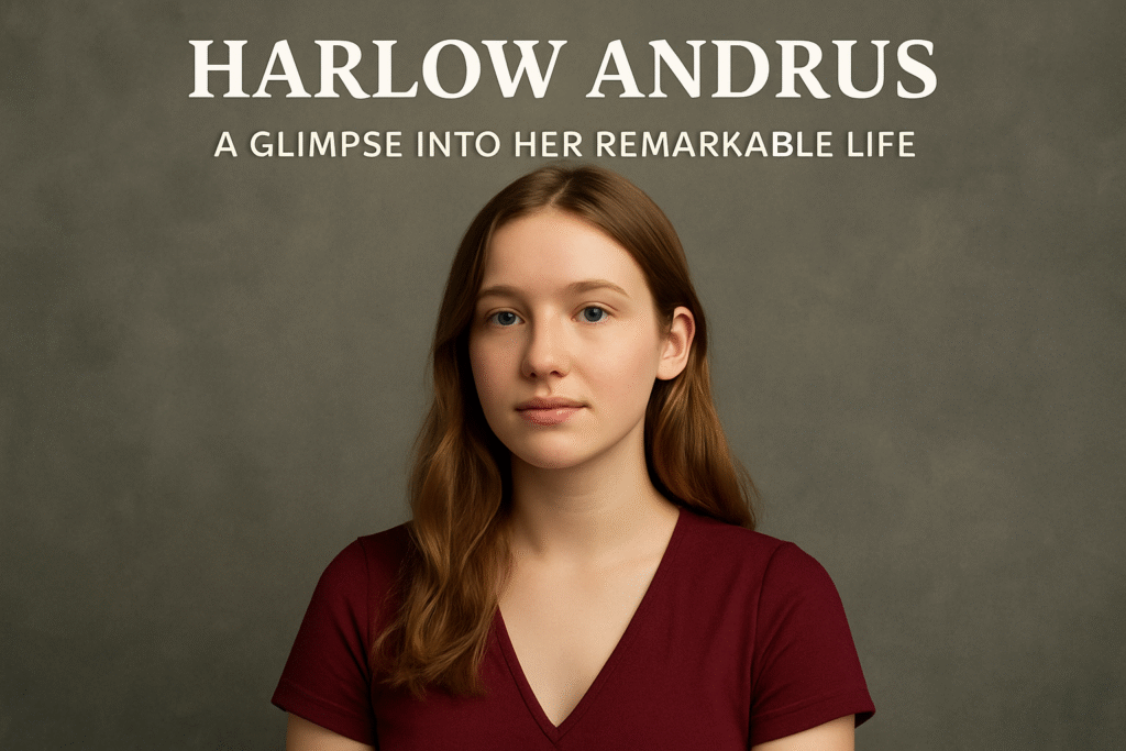 Portrait of Harlow Andrus in a burgundy blouse with a confident expression.